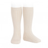 Buy Basic rib knee high socks LINEN in the online store Condor. Made in Spain. Visit the KNEE-HIGH RIBBED SOCKS section where you will find more colors and products that you will surely fall in love with. We invite you to take a look around our online store.