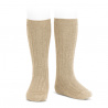 Buy Basic rib knee high socks NOUGAT in the online store Condor. Made in Spain. Visit the KNEE-HIGH RIBBED SOCKS section where you will find more colors and products that you will surely fall in love with. We invite you to take a look around our online store.