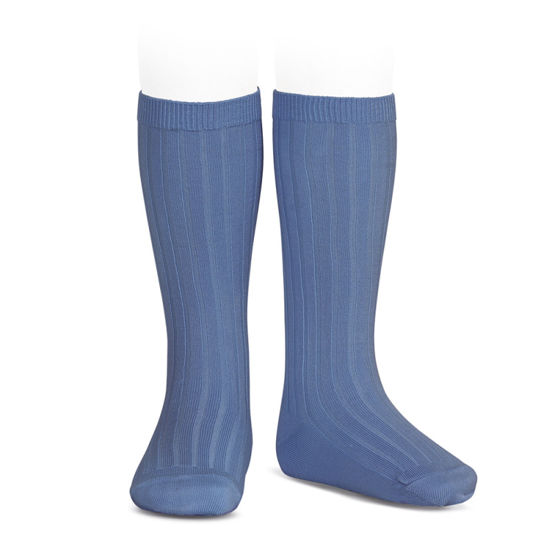 Calcetines altos niño azul | Cóndor Tienda Online