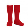 Buy Basic rib knee high socks RED in the online store Condor. Made in Spain. Visit the KNEE-HIGH RIBBED SOCKS section where you will find more colors and products that you will surely fall in love with. We invite you to take a look around our online store.