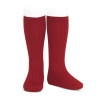 Buy Basic rib knee high socks CHERRY in the online store Condor. Made in Spain. Visit the KNEE-HIGH RIBBED SOCKS section where you will find more colors and products that you will surely fall in love with. We invite you to take a look around our online store.