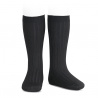 Buy Basic rib knee high socks BLACK in the online store Condor. Made in Spain. Visit the KNEE-HIGH RIBBED SOCKS section where you will find more colors and products that you will surely fall in love with. We invite you to take a look around our online store.