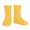 Buy Basic rib short socks YELLOW in the online store Condor. Made in Spain. Visit the RIBBED SHORT SOCKS section where you will find more colors and products that you will surely fall in love with. We invite you to take a look around our online store.