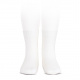 Plain stitch basic short socks WHITE