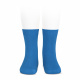 Plain stitch basic short socks ELECTRIC BLUE
