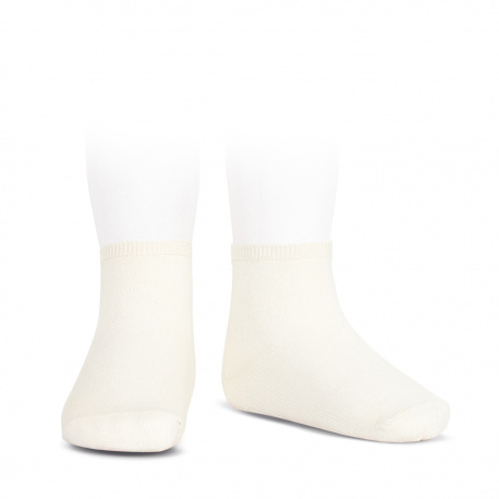 Elastic cotton ankle socks BEIGE