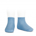 Elastic cotton ankle socks BLUISH