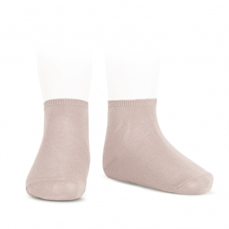 Elastic cotton ankle socks OLD ROSE