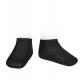 Elastic cotton trainer socks BLACK