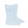 Buy Knee-high socks with grossgrain side bow BABY BLUE in the online store Condor. Made in Spain. Visit the GROSGRAIN BOW SOCKS section where you will find more colors and products that you will surely fall in love with. We invite you to take a look around our online store.