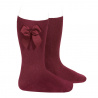 Buy Knee-high socks with grossgrain side bow GARNET in the online store Condor. Made in Spain. Visit the GROSGRAIN BOW SOCKS section where you will find more colors and products that you will surely fall in love with. We invite you to take a look around our online store.