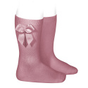 Knee-high socks with grossgrain side bow TAMARISK