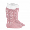 Buy Perle geometric openwork knee high socks PALE PINK in the online store Condor. Made in Spain. Visit the BABY ELASTIC OPENWORK SOCKS section where you will find more colors and products that you will surely fall in love with. We invite you to take a look around our online store.