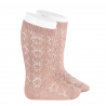 Buy Perle geometric openwork knee high socks OLD ROSE in the online store Condor. Made in Spain. Visit the BABY ELASTIC OPENWORK SOCKS section where you will find more colors and products that you will surely fall in love with. We invite you to take a look around our online store.