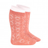 Buy Perle geometric openwork knee high socks PEONY in the online store Condor. Made in Spain. Visit the BABY ELASTIC OPENWORK SOCKS section where you will find more colors and products that you will surely fall in love with. We invite you to take a look around our online store.