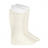 Buy Net openwork perle knee high socks w/rolled cuff BEIGE in the online store Condor. Made in Spain. Visit the BABY ELASTIC OPENWORK SOCKS section where you will find more colors and products that you will surely fall in love with. We invite you to take a look around our online store.