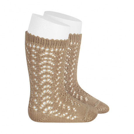 Buy Cotton openwork knee-high socks ROPE in the online store Condor. Made in Spain. Visit the BABY OPENWORK SOCKS section where you will find more colors and products that you will surely fall in love with. We invite you to take a look around our online store.