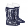 Buy Cotton openwork knee-high socks NAVY BLUE in the online store Condor. Made in Spain. Visit the BABY OPENWORK SOCKS section where you will find more colors and products that you will surely fall in love with. We invite you to take a look around our online store.