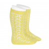 Buy Cotton openwork knee-high socks LIMONCELLO in the online store Condor. Made in Spain. Visit the BABY OPENWORK SOCKS section where you will find more colors and products that you will surely fall in love with. We invite you to take a look around our online store.