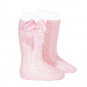 Buy Cotton openwork knee-high socks with bow PINK in the online store Condor. Made in Spain. Visit the BABY OPENWORK SOCKS section where you will find more colors and products that you will surely fall in love with. We invite you to take a look around our online store.
