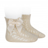 Buy Cotton openwork short socks with bow LINEN in the online store Condor. Made in Spain. Visit the BABY OPENWORK SOCKS section where you will find more colors and products that you will surely fall in love with. We invite you to take a look around our online store.