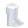 Buy Metallic yarn openwork perle knee socks SILVER in the online store Condor. Made in Spain. Visit the BABY OPENWORK SOCKS section where you will find more colors and products that you will surely fall in love with. We invite you to take a look around our online store.