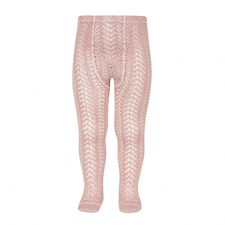 Perle openwork tights PALE PINK