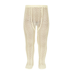 Perle openwork tights BUTTER