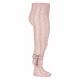 Openwork perle tights with side grossgrain bow PALE PINK