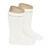 Buy Perle knee high socks WHITE in the online store Condor. Made in Spain. Visit the PERLE BABY SOCKS section where you will find more colors and products that you will surely fall in love with. We invite you to take a look around our online store.
