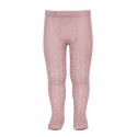 Perle openwork tights lateral spike PALE PINK