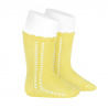 Buy Side openwork perle knee high socks LIMONCELLO in the online store Condor. Made in Spain. Visit the BABY SPIKE OPENWORK SOCKS section where you will find more colors and products that you will surely fall in love with. We invite you to take a look around our online store.