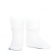 Perle side openwork short socks WHITE