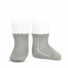 Buy Perle side openwork short socks ALUMINIUM in the online store Condor. Made in Spain. Visit the BABY SPIKE OPENWORK SOCKS section where you will find more colors and products that you will surely fall in love with. We invite you to take a look around our online store.
