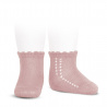 Buy Perle side openwork short socks PALE PINK in the online store Condor. Made in Spain. Visit the BABY SPIKE OPENWORK SOCKS section where you will find more colors and products that you will surely fall in love with. We invite you to take a look around our online store.