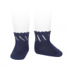 Buy Perle diagonal openwork short socks NAVY BLUE in the online store Condor. Made in Spain. Visit the BABY OPENWORK SOCKS section where you will find more colors and products that you will surely fall in love with. We invite you to take a look around our online store.