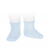 Buy Short socks with patterned cuff BABY BLUE in the online store Condor. Made in Spain. Visit the WARM COTTON BASIC BABY SOCKS section where you will find more colors and products that you will surely fall in love with. We invite you to take a look around our online store.