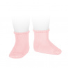 Buy Short socks with patterned cuff PINK in the online store Condor. Made in Spain. Visit the WARM COTTON BASIC BABY SOCKS section where you will find more colors and products that you will surely fall in love with. We invite you to take a look around our online store.