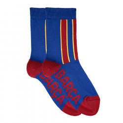 Buy Basic barça short socks with vertical stripes in the online store Condor. Made in Spain. Visit the SALES section where you will find more colors and products that you will surely fall in love with. We invite you to take a look around our online store.