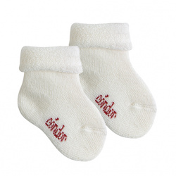 Wool terry short socks with...