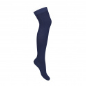 Over the knee plain stitch socks NAVY BLUE