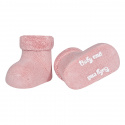Baby cnd terry boots with folded cuff PALE PINK