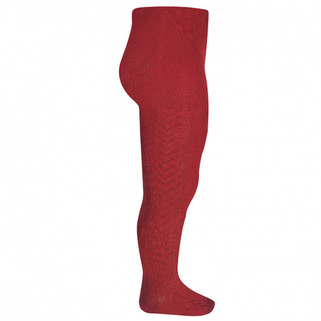 Side patterned tights RED