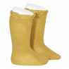 Buy Knee socks with lace edging cuff MUSTARD in the online store Condor. Made in Spain. Visit the LACE TRIM SOCKS section where you will find more colors and products that you will surely fall in love with. We invite you to take a look around our online store.