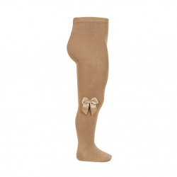 Tights with side grossgran bow CAMEL