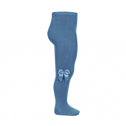 Tights with side grossgran bow FRENCH BLUE