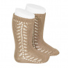 Buy Side openwork knee-high warm-cotton socks CAMEL in the online store Condor. Made in Spain. Visit the WARM OPENWORK BABY SOCKS section where you will find more colors and products that you will surely fall in love with. We invite you to take a look around our online store.