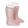 Buy Side openwork knee-high warm-cotton socks PALE PINK in the online store Condor. Made in Spain. Visit the WARM OPENWORK BABY SOCKS section where you will find more colors and products that you will surely fall in love with. We invite you to take a look around our online store.