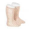 Buy Side openwork knee-high warm-cotton socks NUDE in the online store Condor. Made in Spain. Visit the WARM OPENWORK BABY SOCKS section where you will find more colors and products that you will surely fall in love with. We invite you to take a look around our online store.