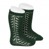 Buy Side openwork knee-high warm-cotton socks BOTTLE GREEN in the online store Condor. Made in Spain. Visit the WARM OPENWORK BABY SOCKS section where you will find more colors and products that you will surely fall in love with. We invite you to take a look around our online store.
